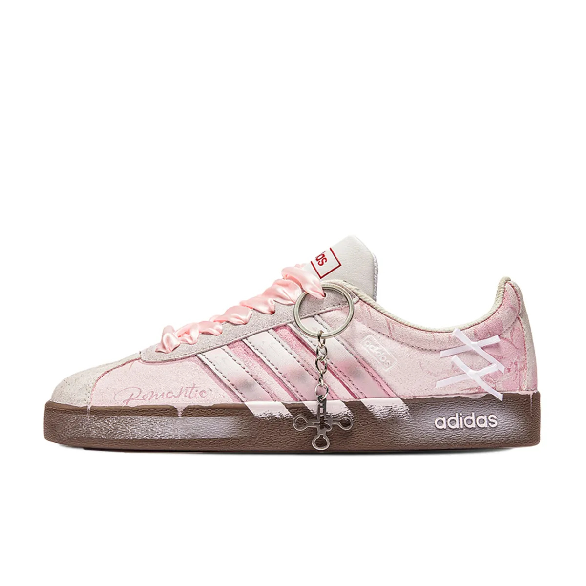 Adidas VL COURT 2.0 Romantic History Cushioning Abrasion Resistant Cushioning, Wear Resistant Low top Skateboard Shoes