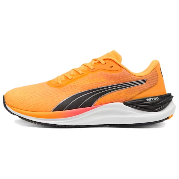 PUMA Electrify Nitro 3 Soft And Comfortable Slip Resistant Abrasion Resistant Low top Running Shoes Men's Orange