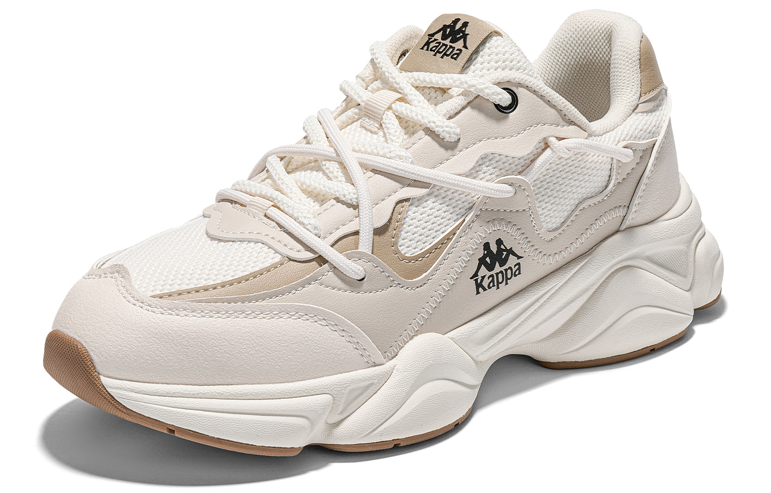 Kappa Slip Resistant Abrasion Resistant Low top Casual Running Shoes Unisex Malt Beige Brown