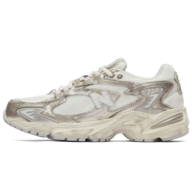 New Balance NB 725 Comfortable Low top Casual Running Shoes Unisex Vintage Champagne ‘Chaos Pack’ Box