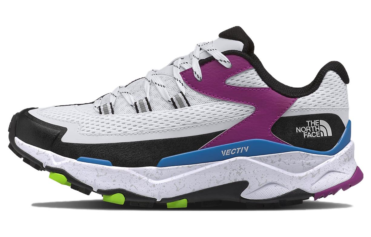 THE NORTH FACE VECTIV TARAVAL Slip Resistant Abrasion Resistant Low top Outdoor Shoes Men's White Purple