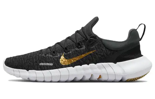 Nike Free Run 5.0 Next Nature 'Dark Smoke Grey Metallic Gold Coin' Women's