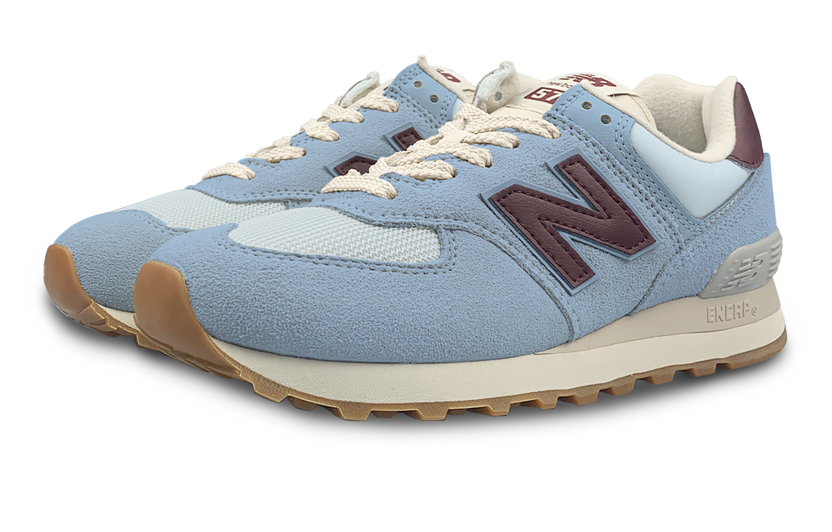 New Balance NB 574 Wear resistant And Lightweight Low top Running Shoes Women’s Blue Wide Fit