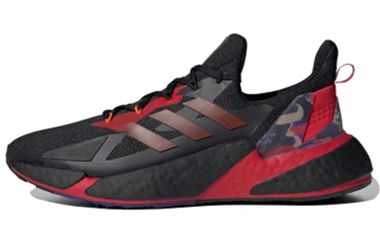 Adidas X9000l4 Fabric Breathable Low top Running Shoes Unisex Black Red