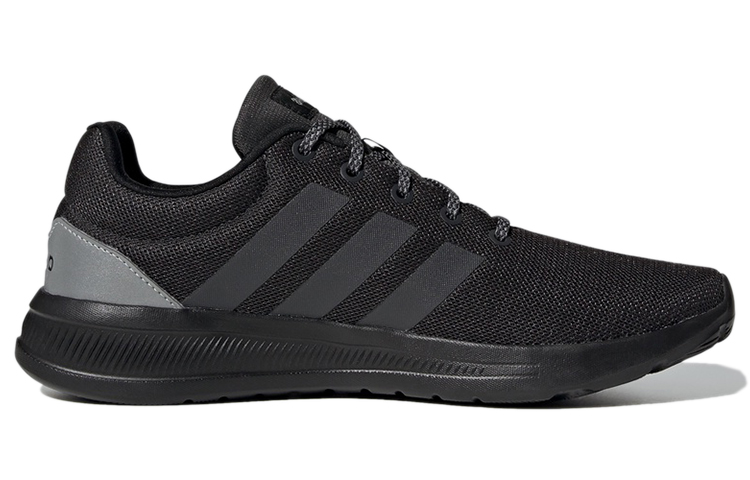 Мужские кроссовки adidas neo Lite Racer (черно-серые) — Чёрный / серый — фото 2