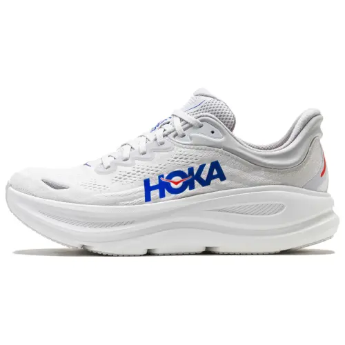 HOKA ONE ONE Bondi 9 comfortable and wear-resistant low-top long-distance running shoes men's cosmic gray ultramarine