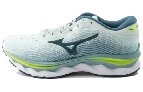 Mizuno Wave Sky 5 Wide Abrasion Resistant Breathable Low top Running Shoes Men's Gray Blue