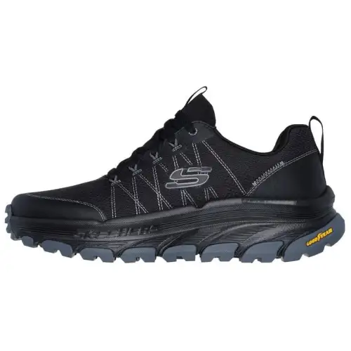 Skechers Relaxed Fit Abrasion Resistant Low top Running Shoes Men's Black Gray
