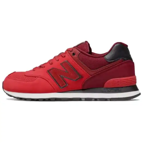 New Balance NB 574 Abrasion Resistant Low top Running Shoes Men's Dark Red