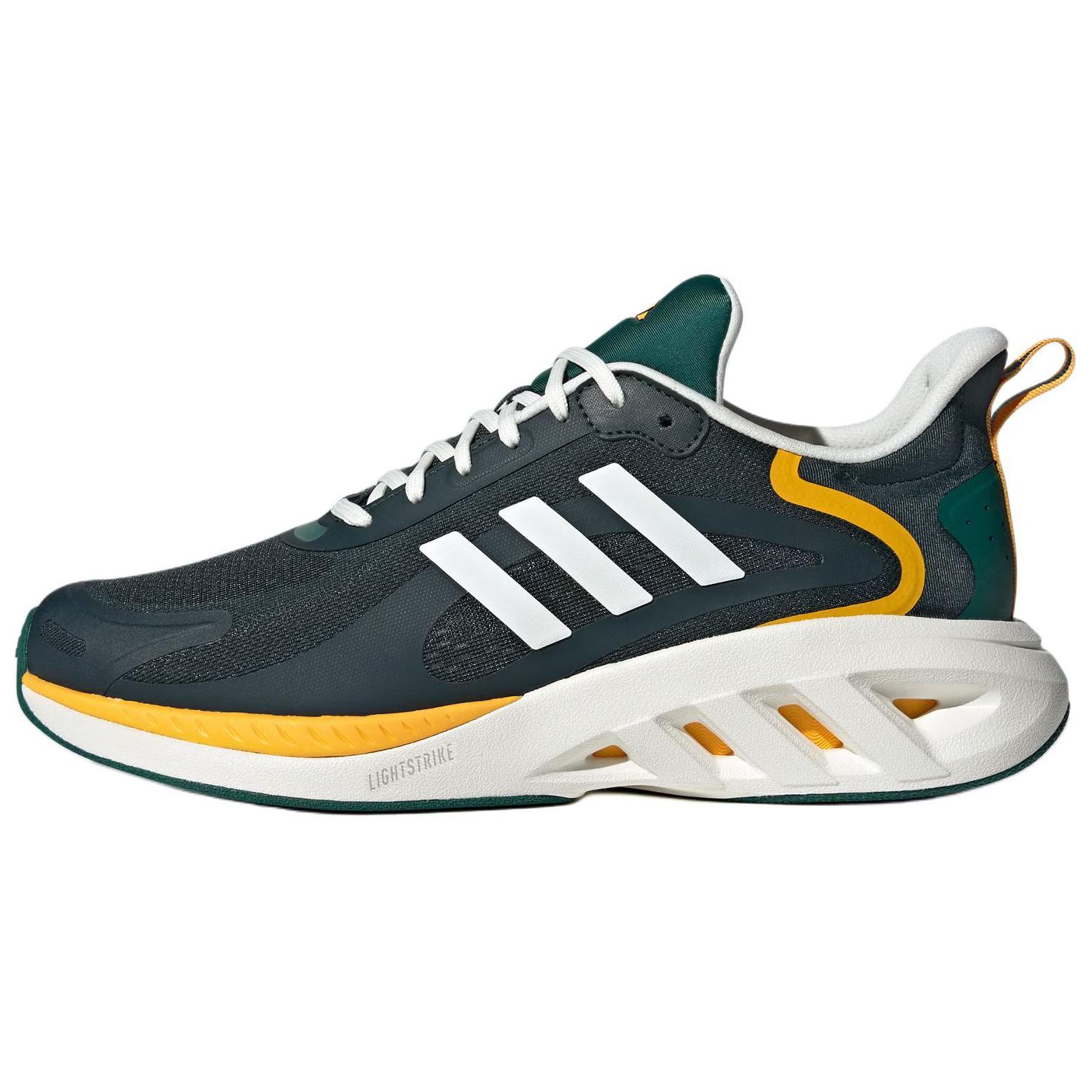 Adidas ALL DAY POWER Slip Resistant Abrasion Resistant Low top Running Shoes Unisex Dark Green