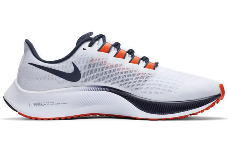 Кроссовки Nike Pegasus 37 (бело-оранжевые) — фото 2