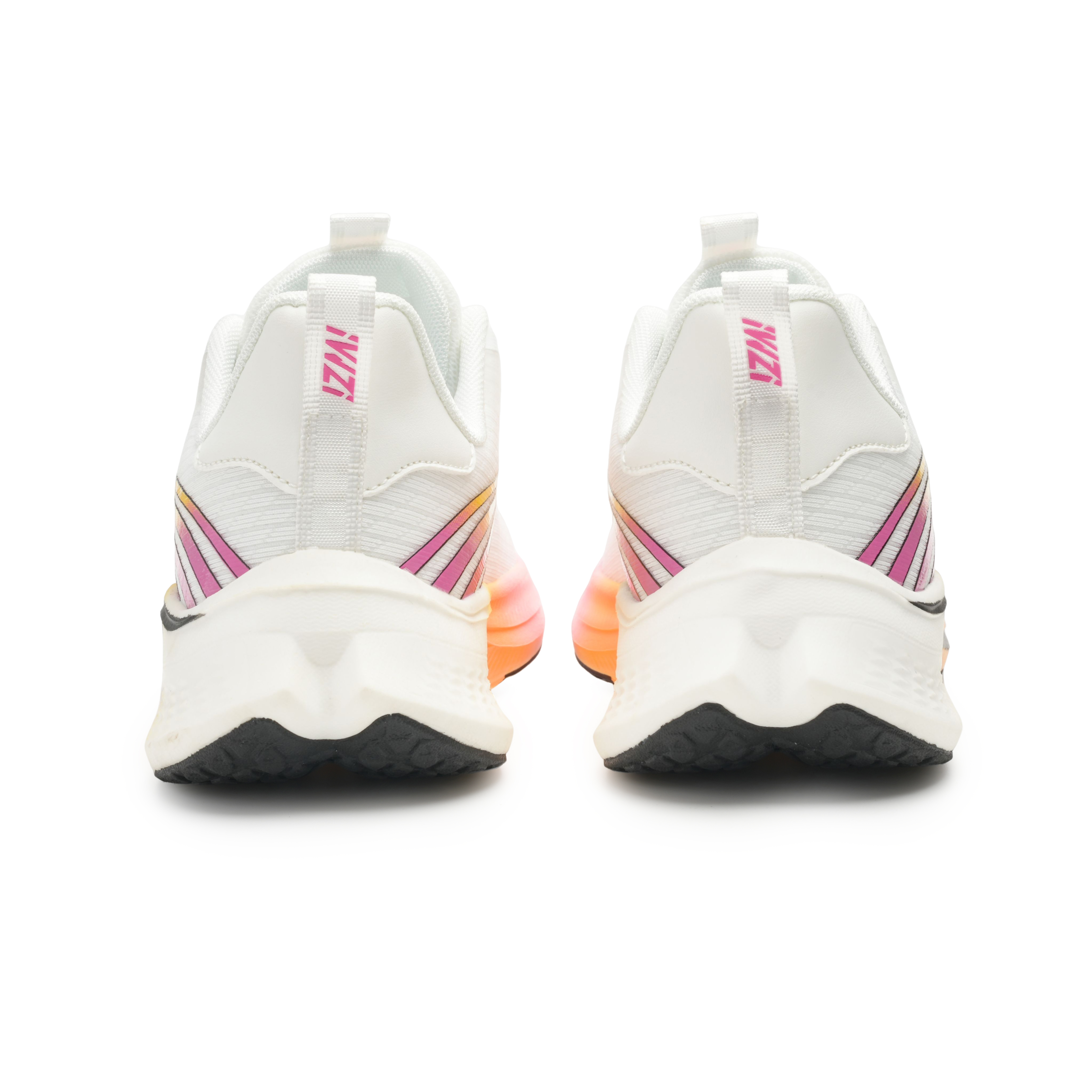 IWZI Low top Running Shoes Unisex Gold & White Diamond