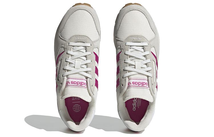 Adidas Originals Treziod Textile, Leather Slip Resistant Abrasion Resistant Low top Running Shoes Women's Gray Purple