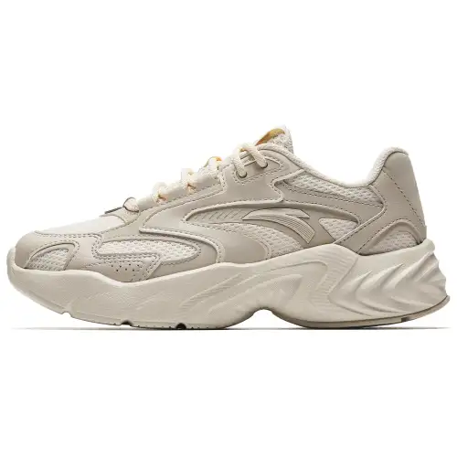Anta Height Increasing Lightweight Height Increasing Lightweight Low top Running Shoes Women's Beige