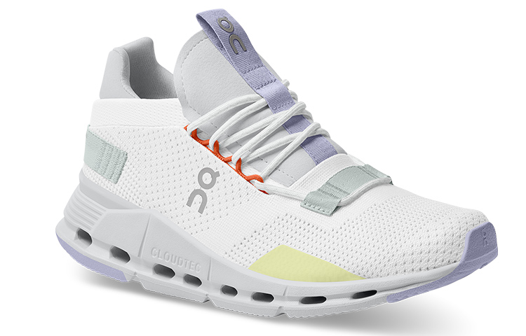 On Running Cloudnova White Glacier Grey Lavender Women’s