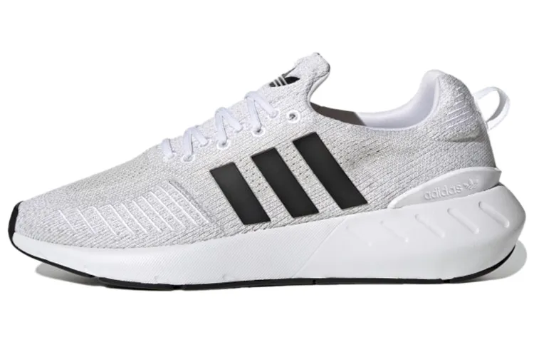 Adidas Originals Swift Run 22 Abrasion Resistant Breathable Low top Running Shoes Men's Gray White