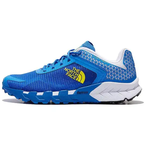 THE NORTH FACE Slip Resistant Abrasion Resistant Low top Trail Running Shoes Men's Blue White