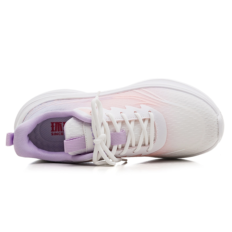HUANQIU Cushioning Breathable Support Cushioning Breathable Support Low top Casual Running Shoes Women’s White Purple