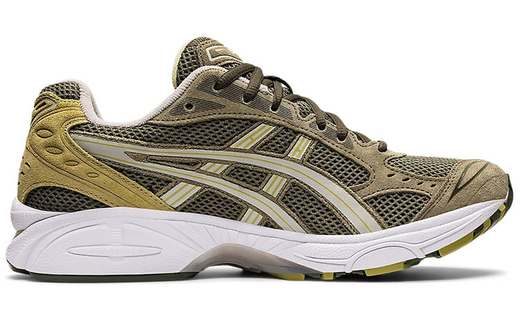 Мужские кроссовки ASICS Gel-Kayano 14 (зелено-коричневые) — фото 2