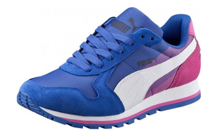 PUMA Running Shoes Unisex Mid Top Blue/Pink