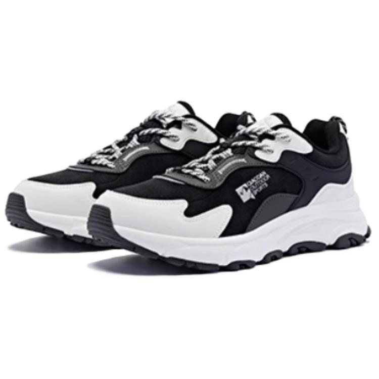 QIAODAN Slip Resistant Abrasion Resistant Low top Outdoor Shoes Women’s Black White