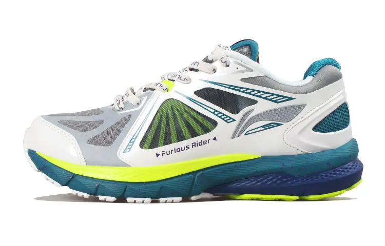 Li Ning Furious Rider 3 OG Mesh Cushioning Low top Running Shoes Women's Gray White Blue
