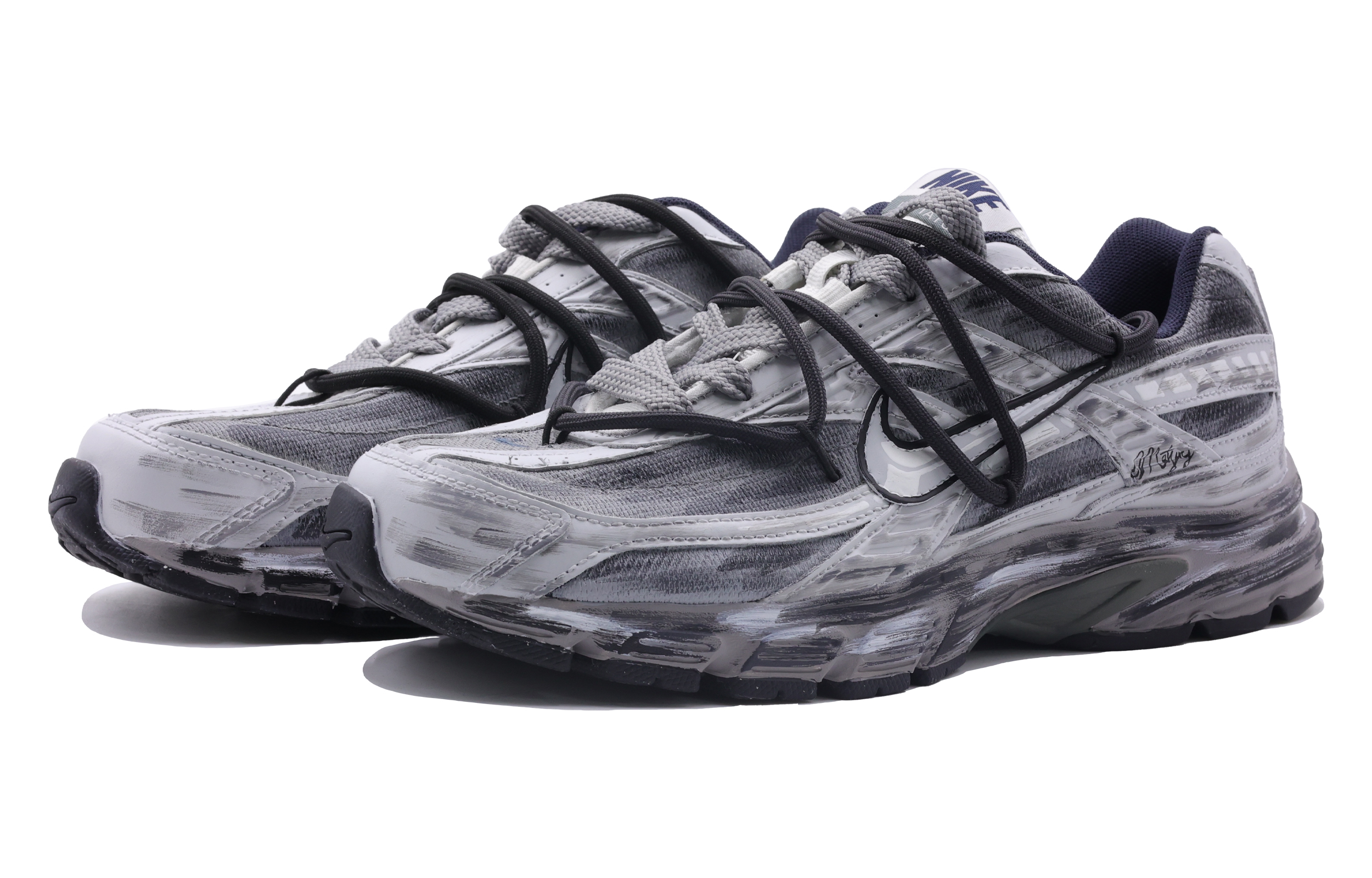 Nike Initiator Versatile Abrasion Resistant Abrasion Resistant Low top Casual Running Shoes Unisex Gray