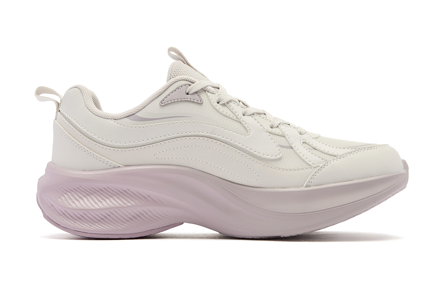 QIAODAN Cushioning Abrasion Resistant Thermal Low top Running Shoes Women’s Beige Pink