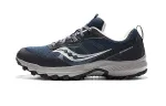 Saucony Excursion Slip Resistant Abrasion Resistant Low top Trail Running Shoes Men's Blue Silver