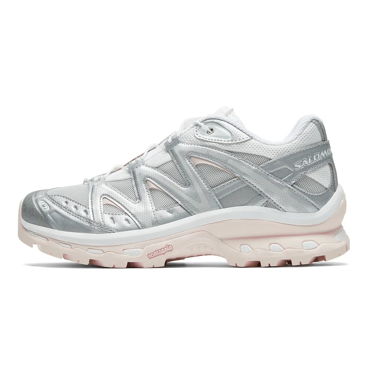 SALOMON XT Quest Athleisure Low top Outdoor Shoes Unisex Gray White Pink