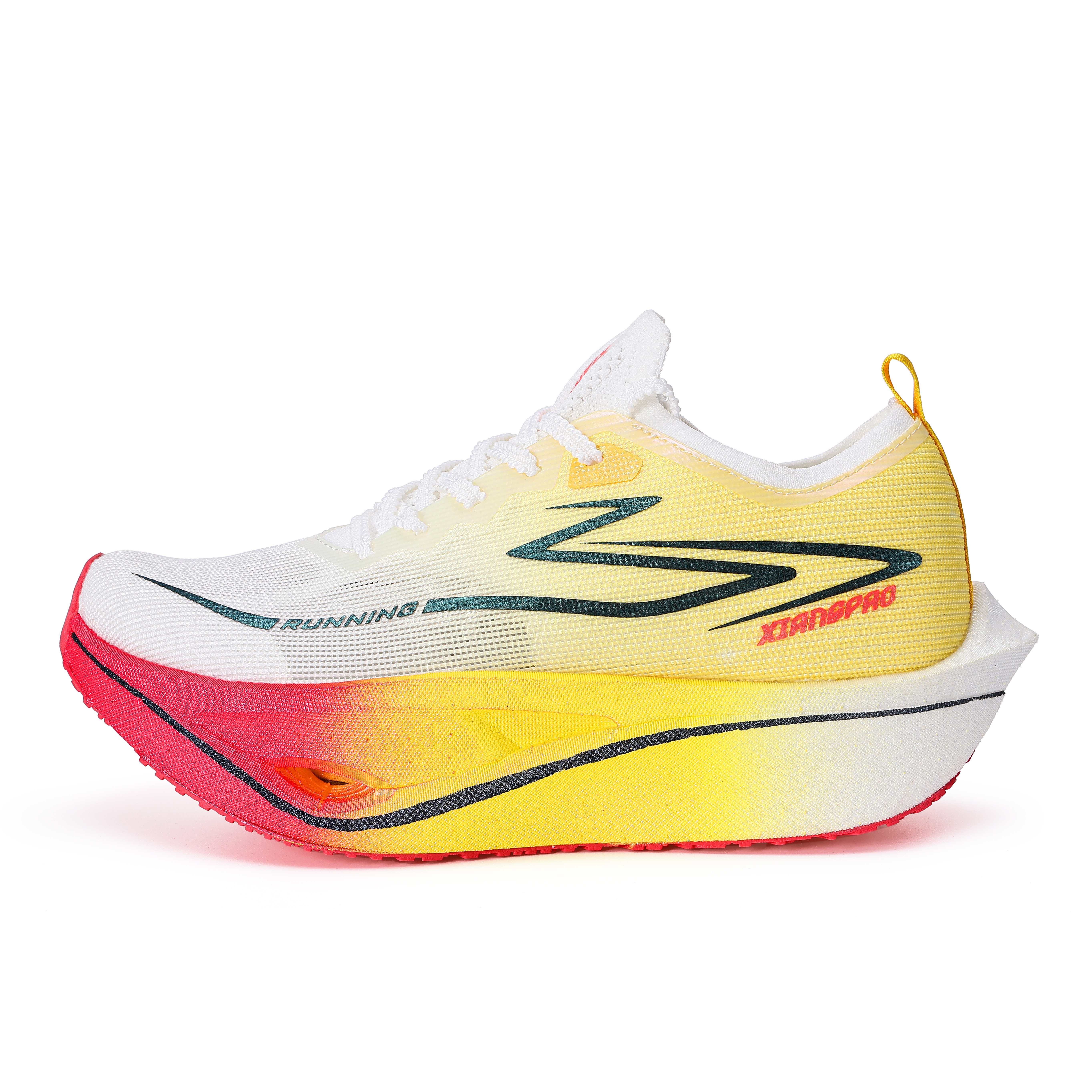 XIANGPAO Low top Genuine Carbon Plate Long Distance Running Shoes Unisex Yellow Plum Season