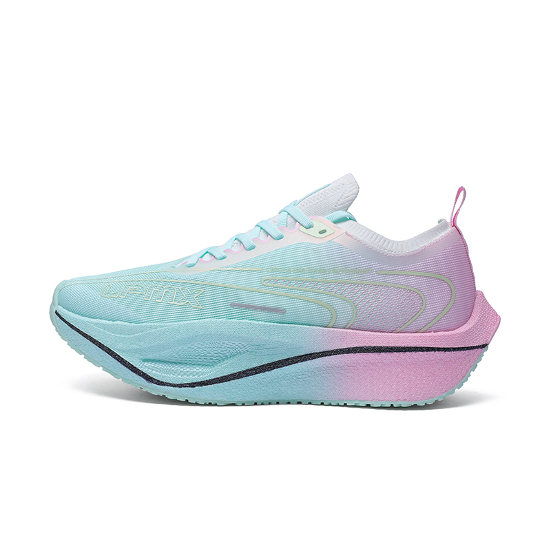 LPMX Running Shoes Men’s Low Top Pink Green Mismatched