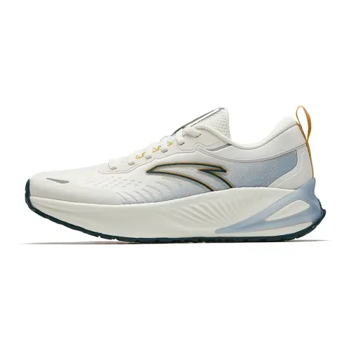 Anta Slip Resistant Abrasion Resistant Low top Casual Running Shoes Women's White Blue