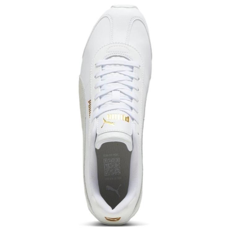 PUMA Turin 3 Slip Resistant Abrasion Resistant Low top Running Shoes Unisex White Gray