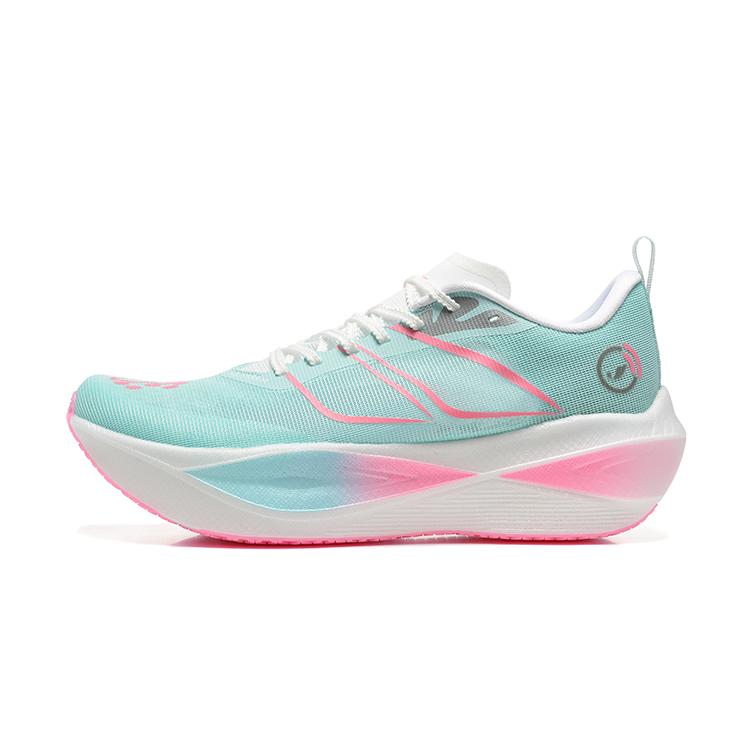 DUANGOU Mesh Low top Running Shoes Unisex White Pink Blue Love Mismatched