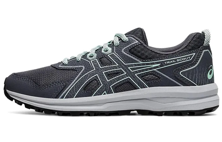 Asics Trail Scout Low top Running Shoes Women's Gray Green