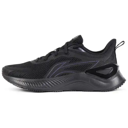 Li Ning Cushioning Breathable Rebound Low top Casual Running Shoes Women's Black