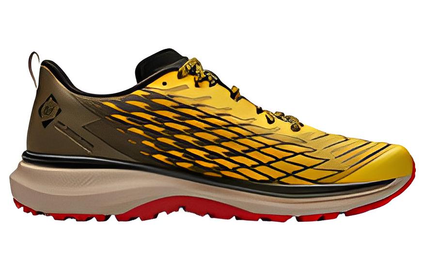 361° Cushioning Slip Resistant Abrasion Resistant Low top Running Shoes Men’s Yellow