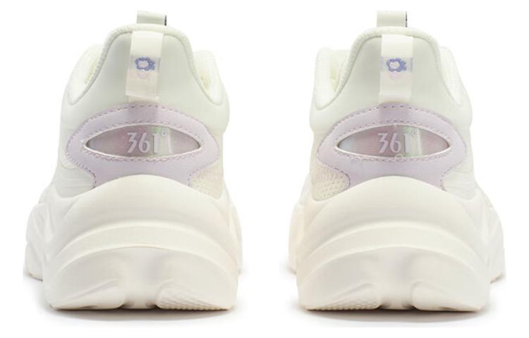 361° Linglong Collection Cushioning, Wear Resistant Low top Bang Rebound Technology Running Shoes Women’s White Purple
