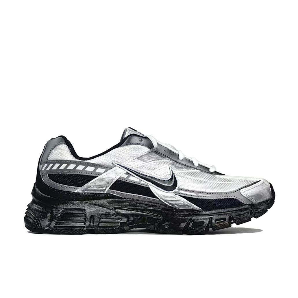 Nike Initiator Abrasion Resistant Low top Casual City Commuting Running Shoes Men’s Black White Silver