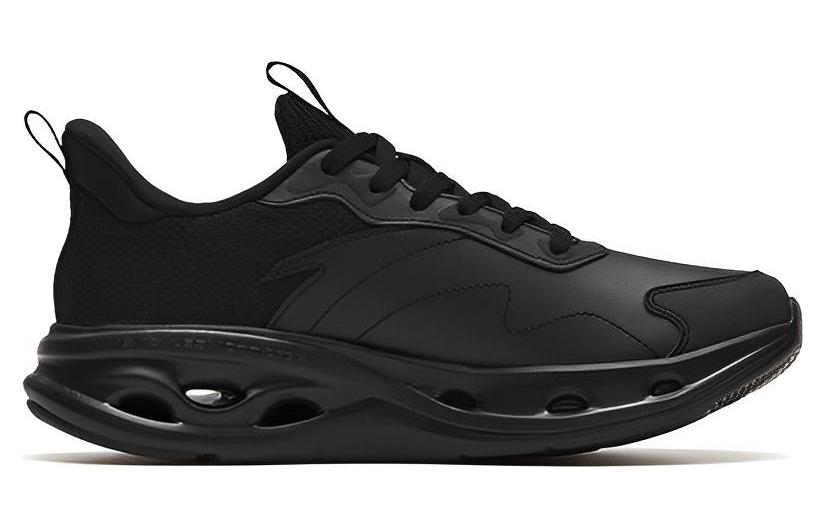 Anta Breathable Lightweight Rebound Low top Running Shoes Men’s Bright Black
