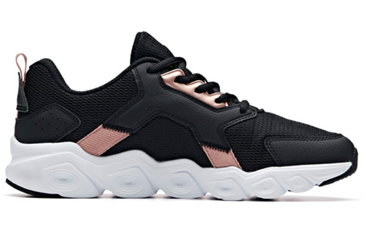 ANTA Running Shoes Women's Low Top Black/Anta White/Rose Gold