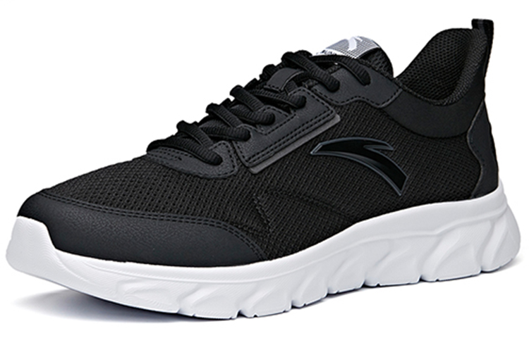Anta Cushioning Slip Resistant Breathable Lightweight Low top Running Shoes Men’s Black Gray