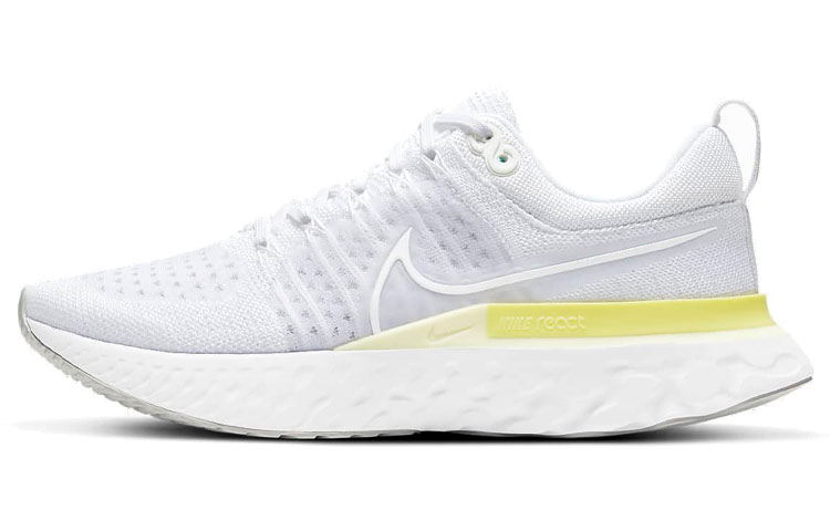 Женские кроссовки Nike Nike React Infinity Run Flyknit 2 (белый / желтый)