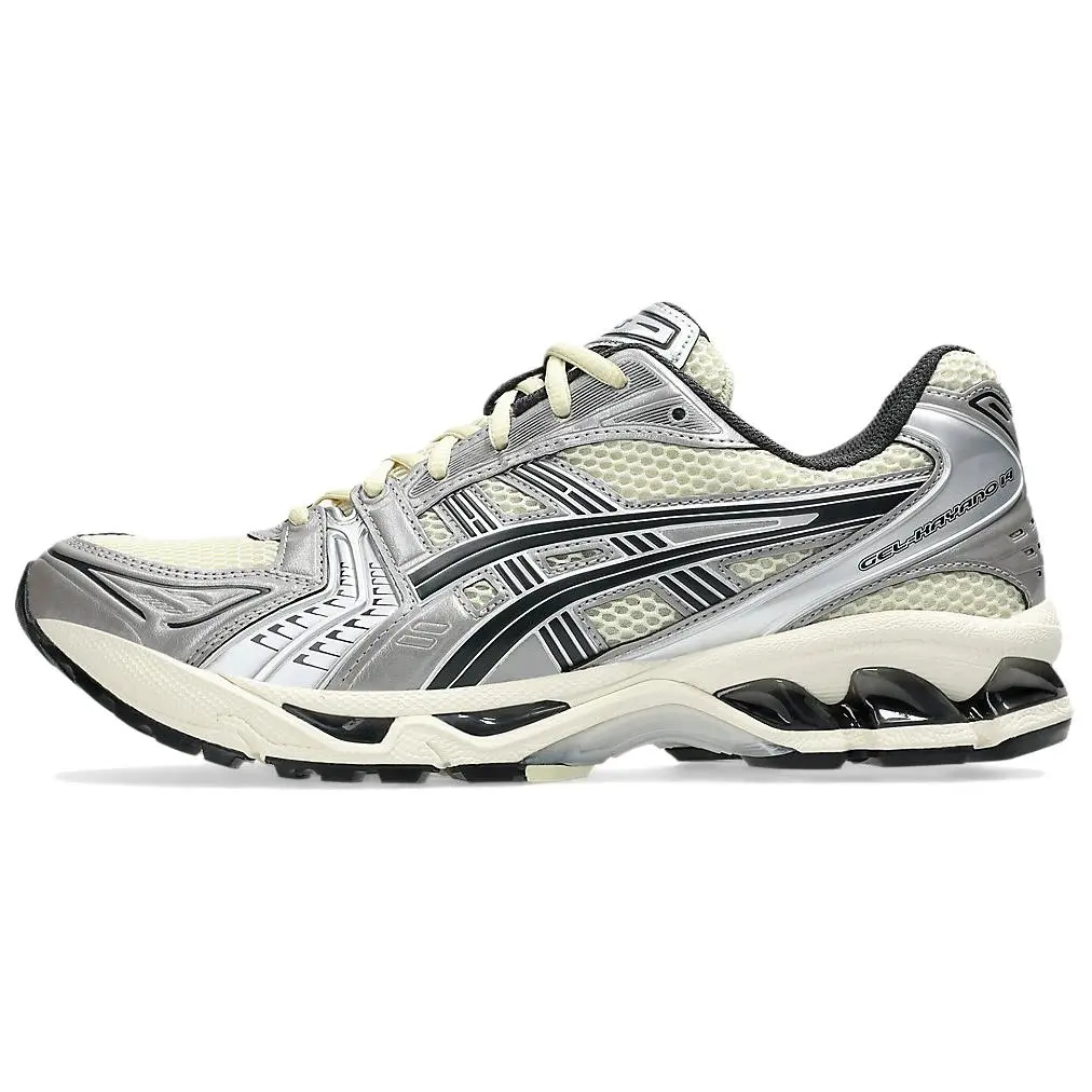 ASICS Gel-Kayano 14 Abrasion-Resistant Slip-Resistant Low-top Running Shoes Unisex Gray White
