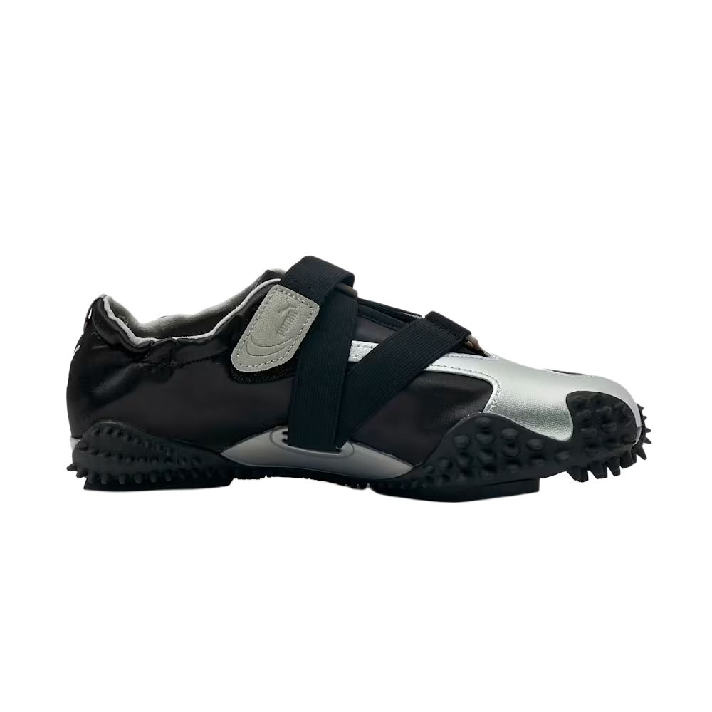 PUMA Mostro Cow Leather, Textile Low top Running Shoes Unisex Black Silver