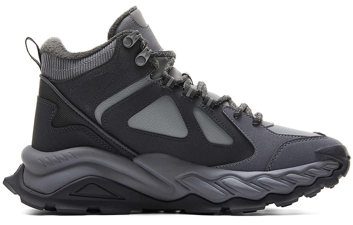 PEAK Slip Resistant Cushioning Rebound Slip Resistant Cushioning Rebound Mid top Outdoor Shoes Men’s Gray