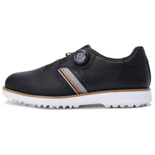 DESCENTE Breathable Low top Golf Shoes Men's Black Brown