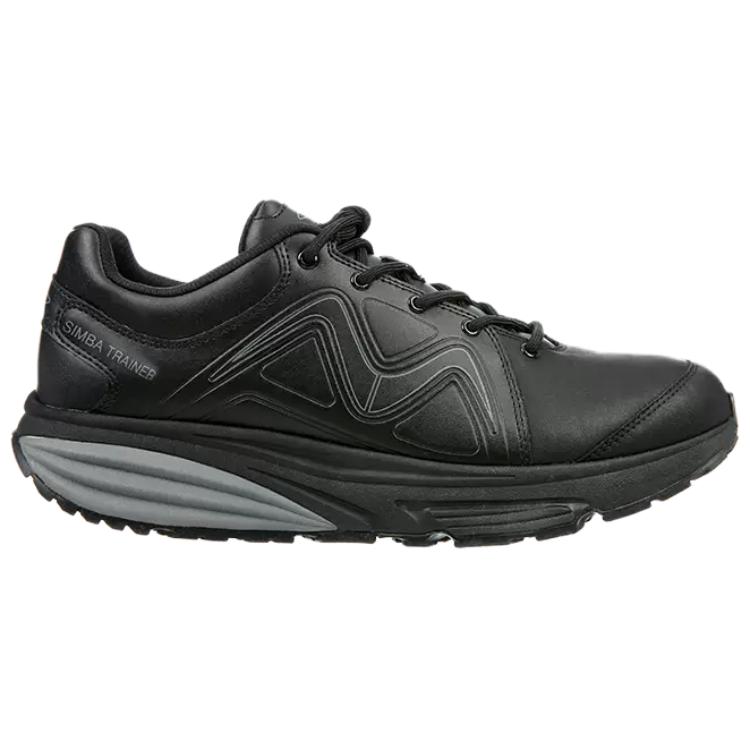 MBT Cushioning Abrasion Resistant Cushioning, Wear Resistant Low top Running Shoes Men’s Black Wide Fit