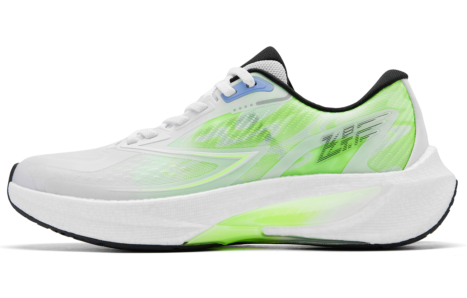 QIAODAN Flying Shadow 4.0 Racing Abrasion Resistant Breathable Low top Running Shoes Men’s White Green